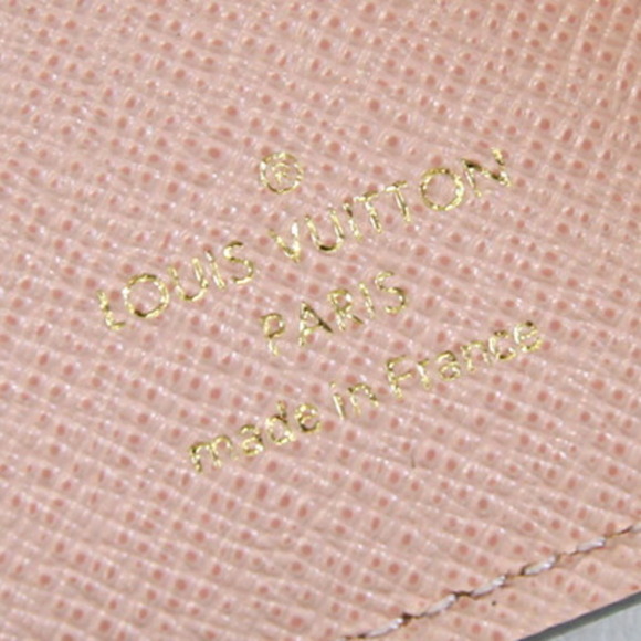 LOUIS VUITTON Pink Damier Wallet - Picture 5 of 6